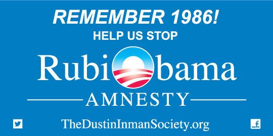 Dustin Inman Society RubiObama bumper sticker