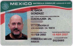 Honduras Matricula Consular ID Card