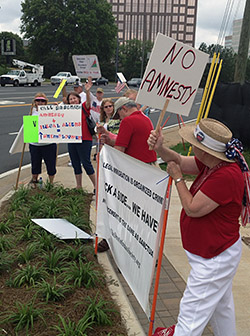 Americans at lunch - June 5, 2013 NO MORE AMNESTY!